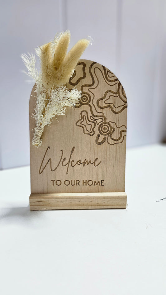 Dried flower Mini sign