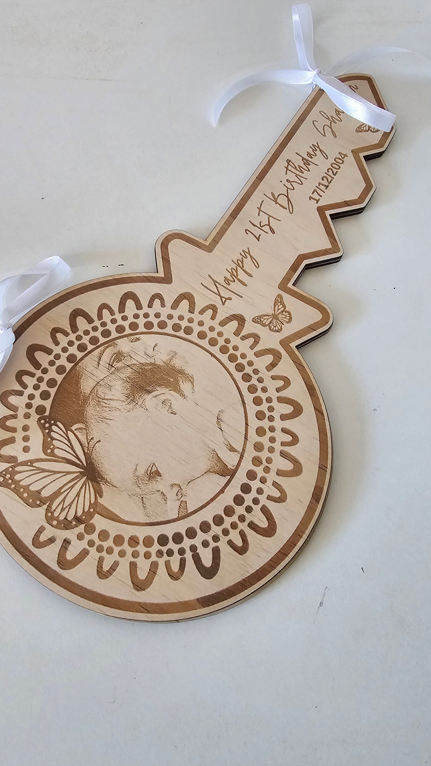 Photo Birthday keepsake Key