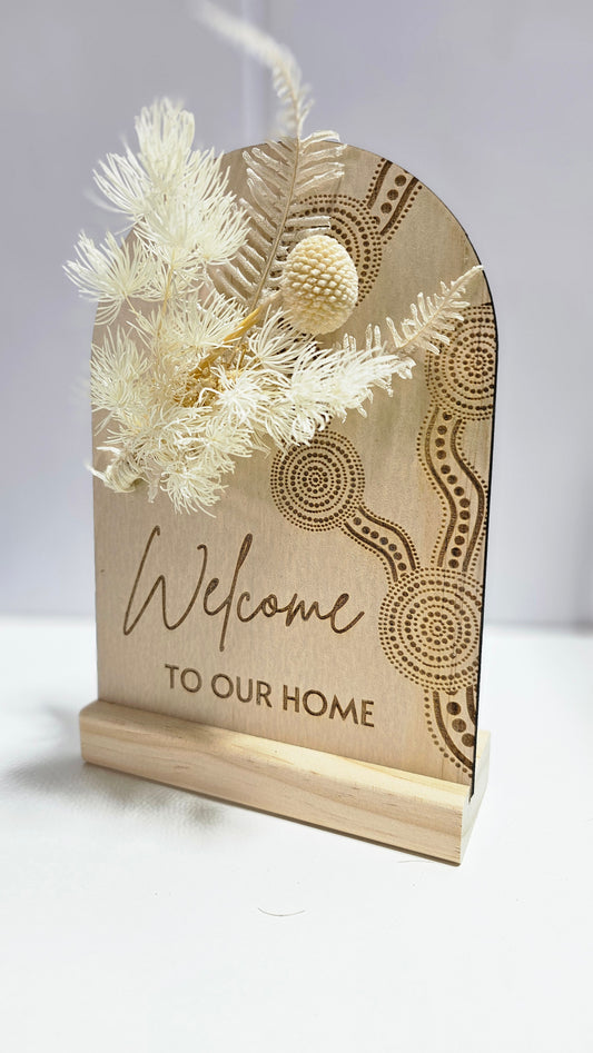 Dried flower Mini sign