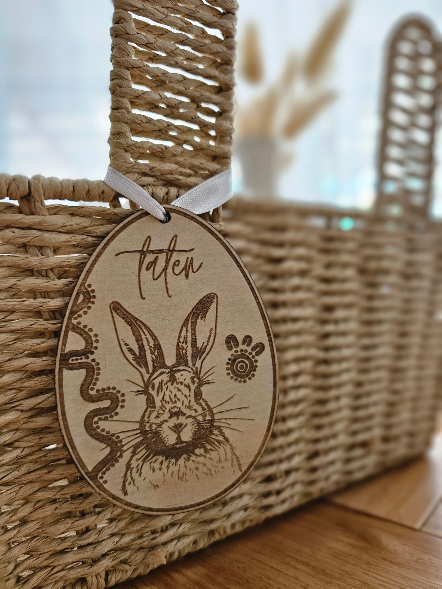 Aboriginal Custom Easter Egg Shape Tag
