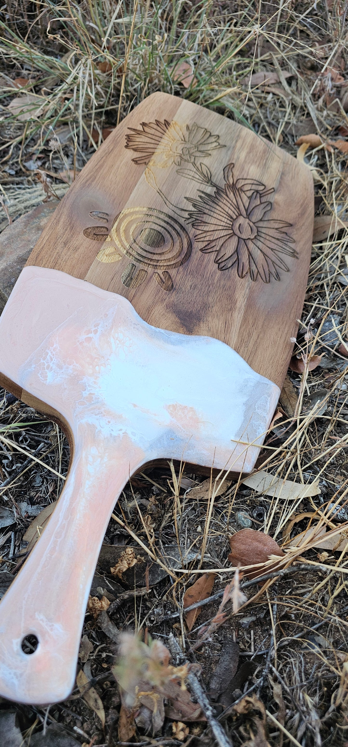 Resin serving board