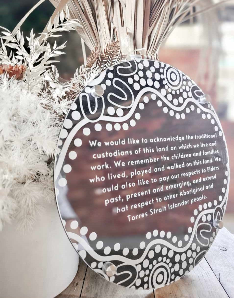 Black & Clear Acrylic Acknowledgment Plaque