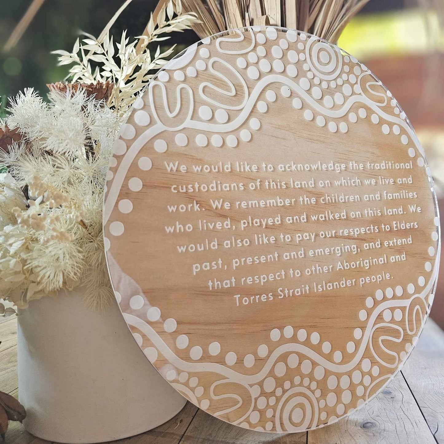 Wooden & Acrylic Acknowledgment Plaque