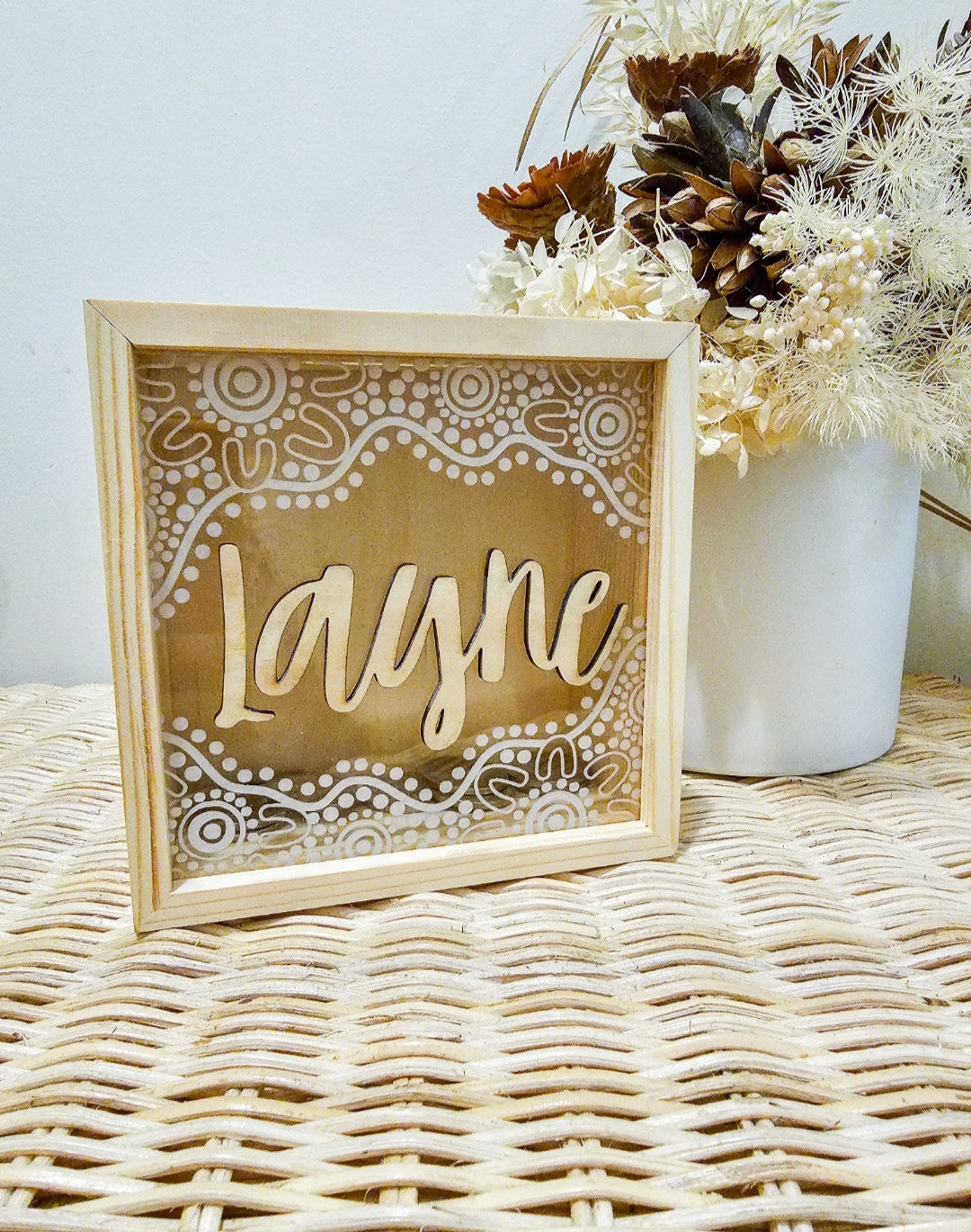 Aboriginal Money Box | Custom Money Box | Wooden Money Box