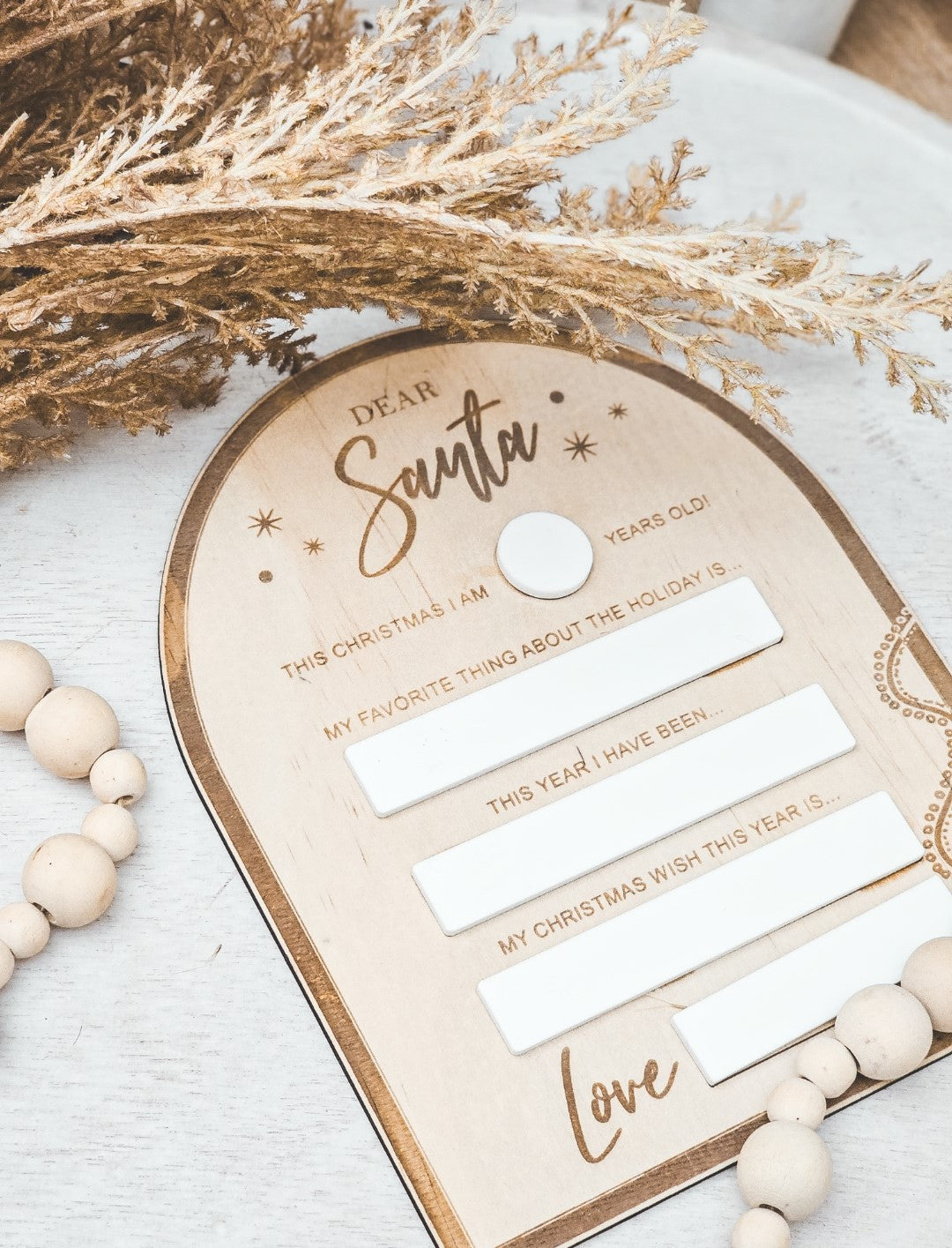 Write & Wipe Xmas List & Note For Santa