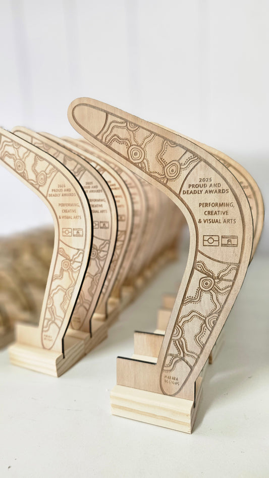 Plywood Boomerang Awards With Stans