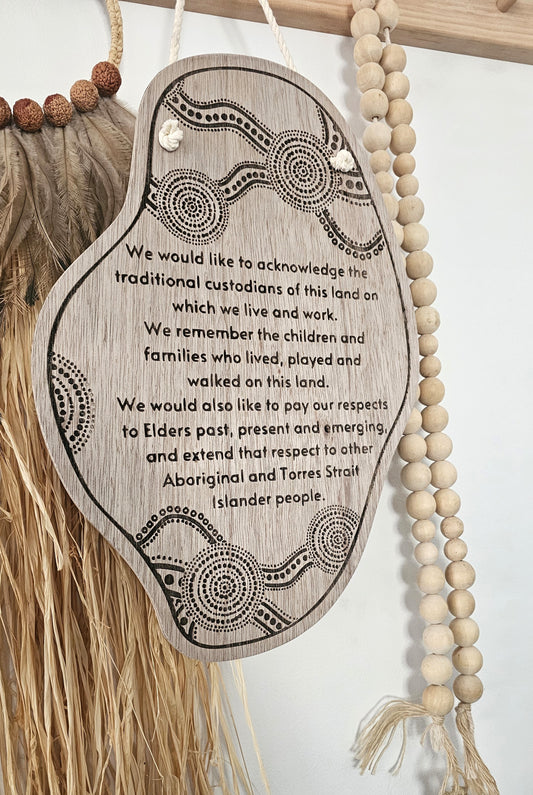 Wavy Acknowledgement Plaque