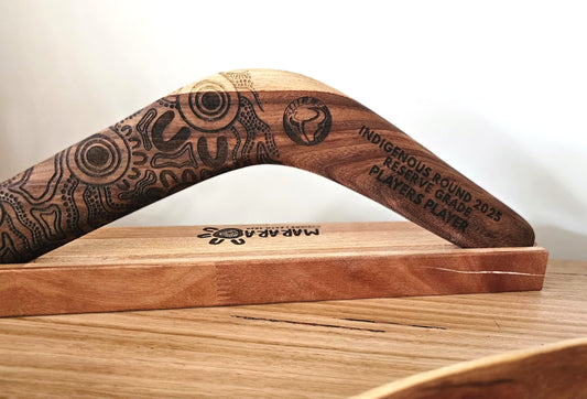 Boomerang Trophy In Stand