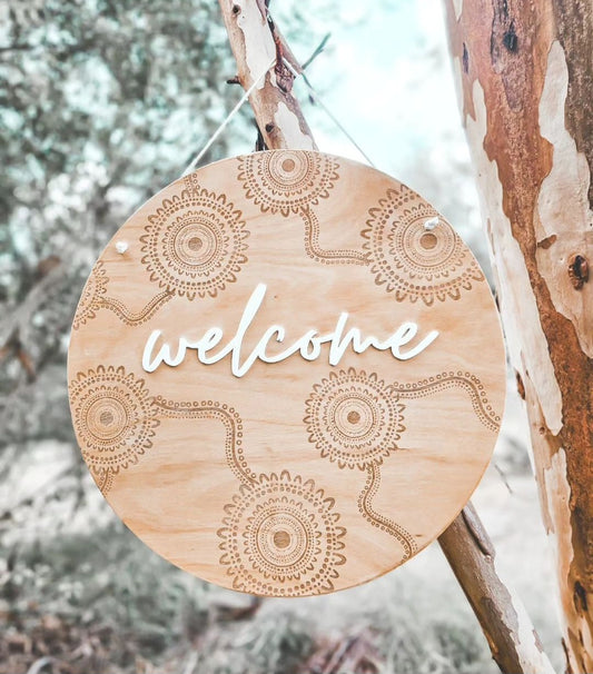 Welcome sign