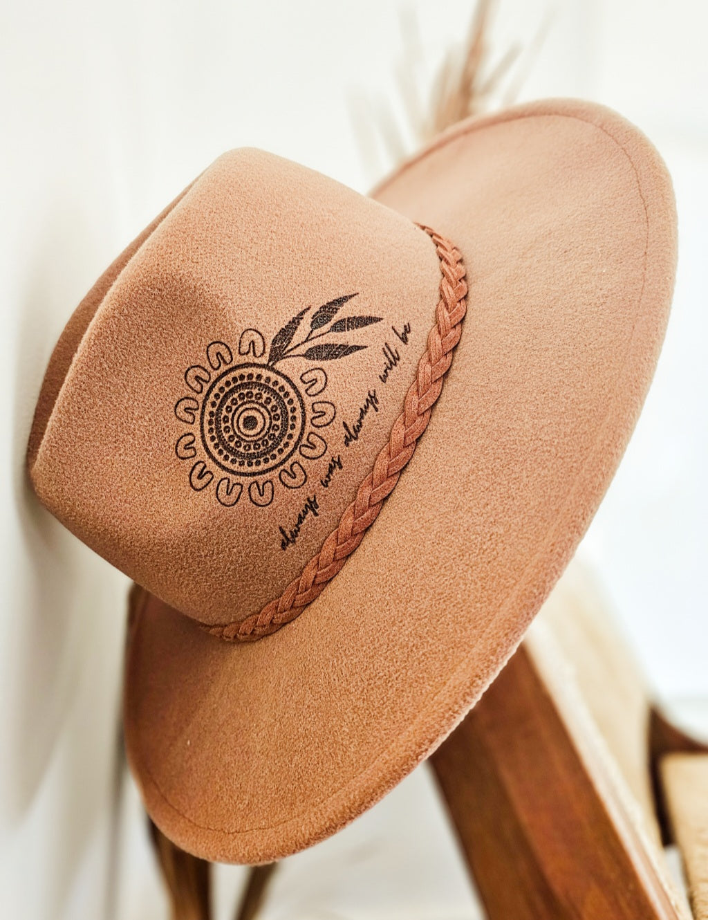 Aboriginal Fedora Style Hat | Brown