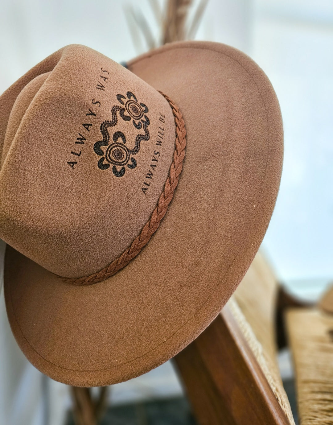 Aboriginal Fedora Style Hat | Brown