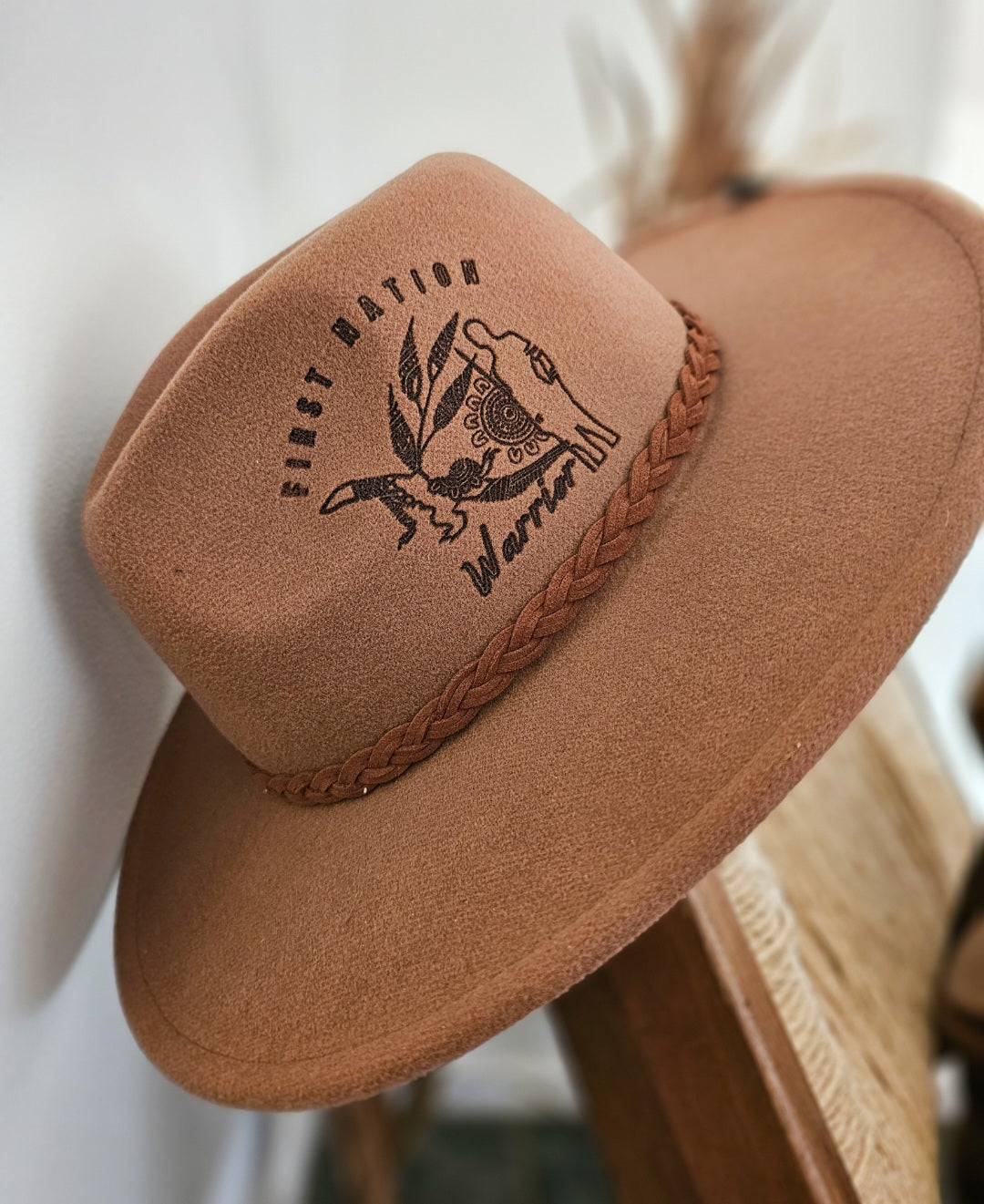 Aboriginal Fedora Style Hat | Brown