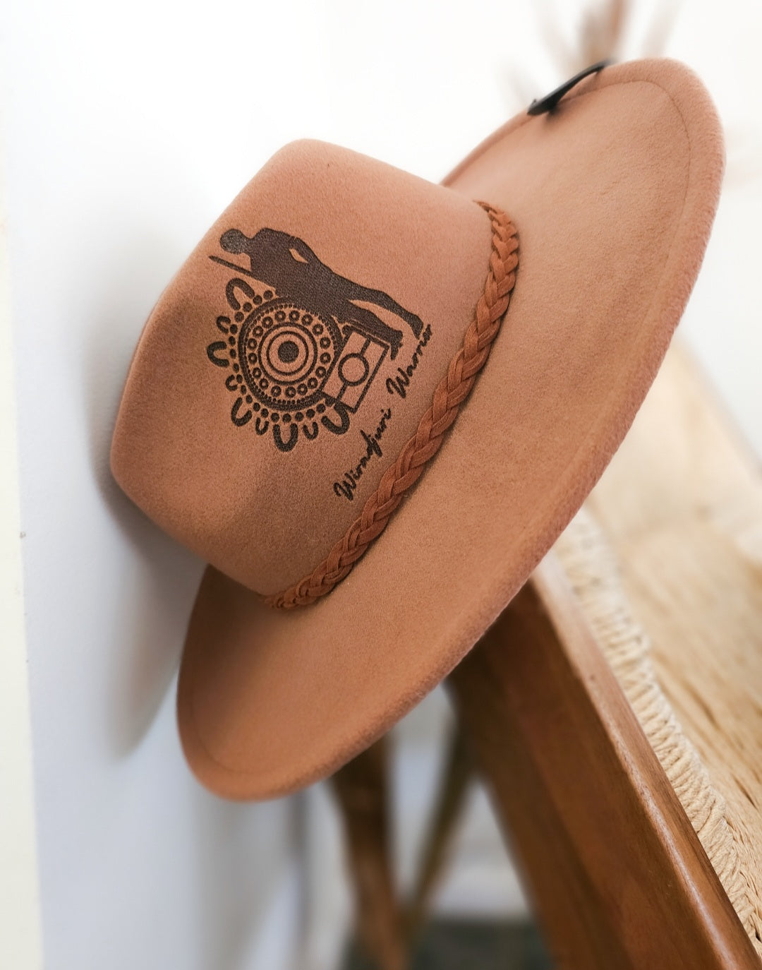 Aboriginal Fedora Style Hat | Brown