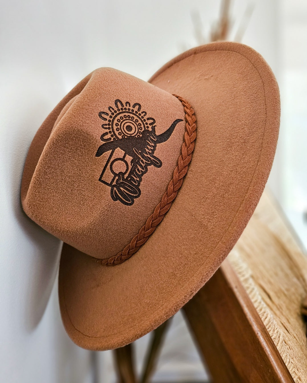 Aboriginal Fedora Style Hat | Brown