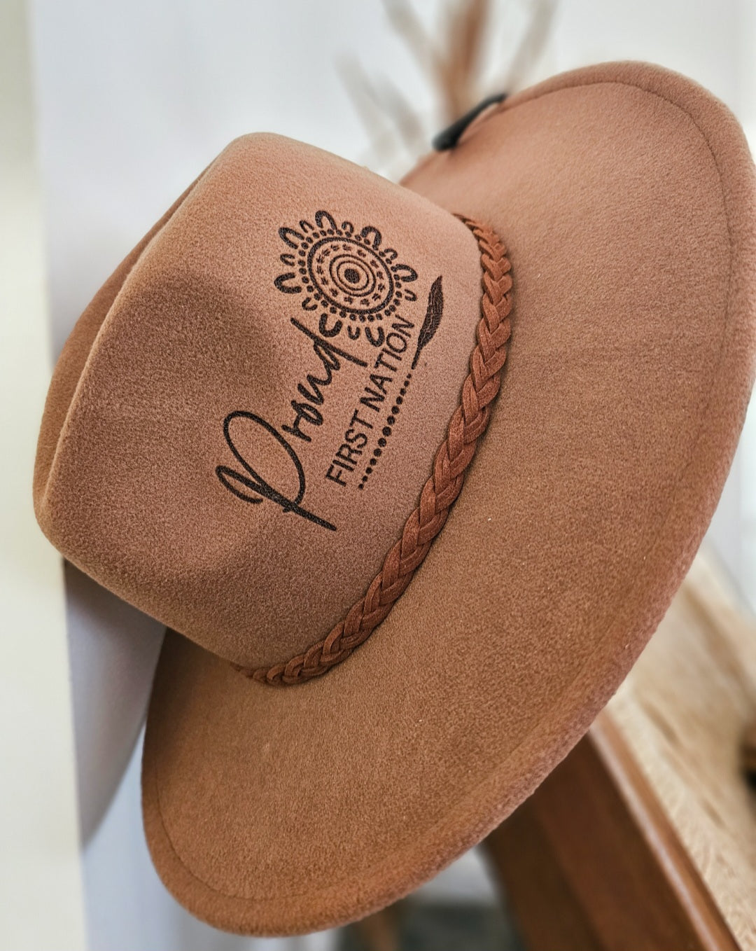 Aboriginal Fedora Style Hat | Brown