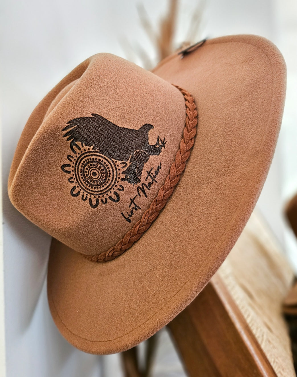 Aboriginal Fedora Style Hat | Brown