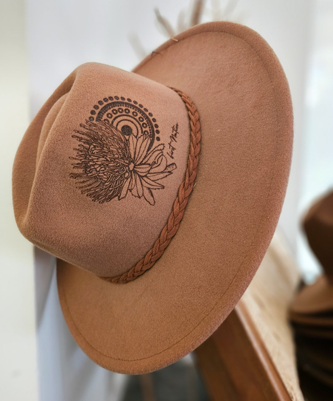 Aboriginal Fedora Style Hat | Brown