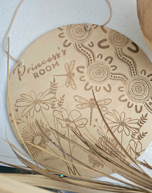 Princess Room Sign - 20cm