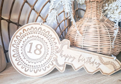 Birthday keepsake Key