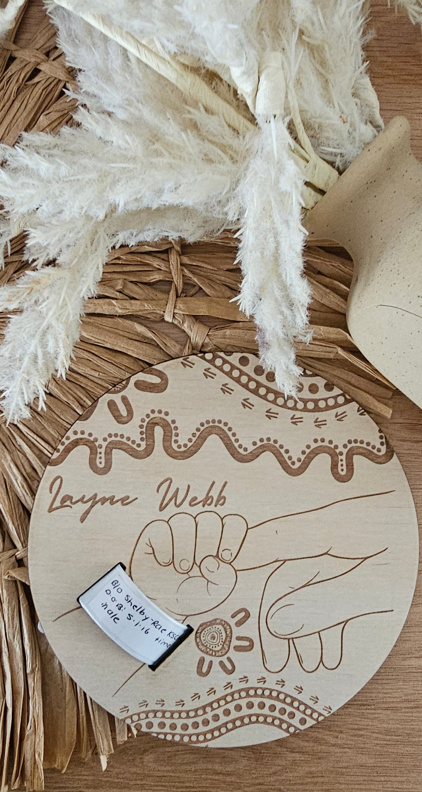 Hospital Bracelet Plaque + Stand