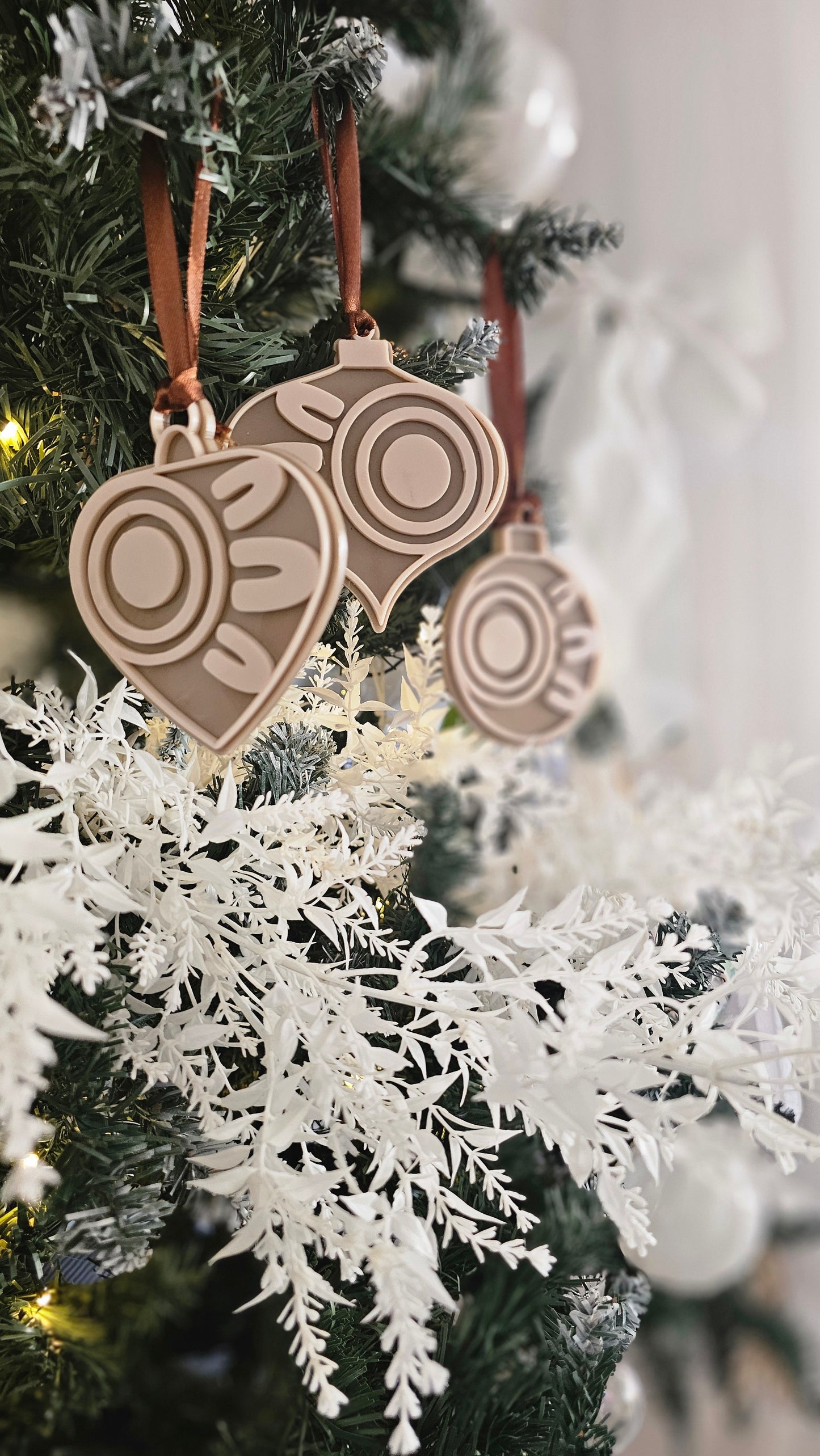 Aboriginal bauble 3 pack | mocha & latte