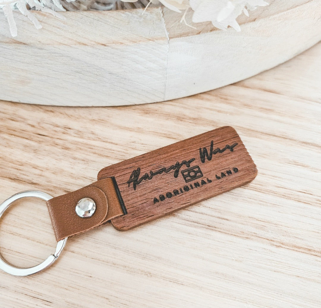 Keychain | Walnut Timber | Aboriginal Land