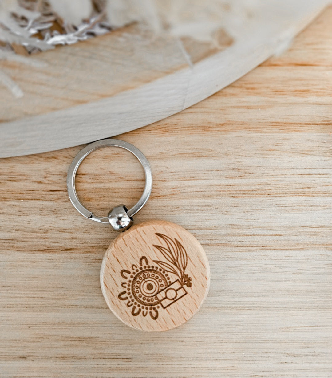 Keychain | Round Gumleaf