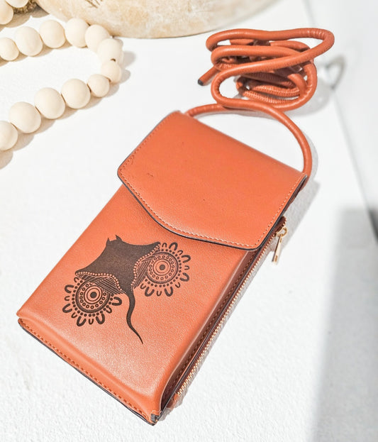 Phone Cross Over Bag | Brown #1