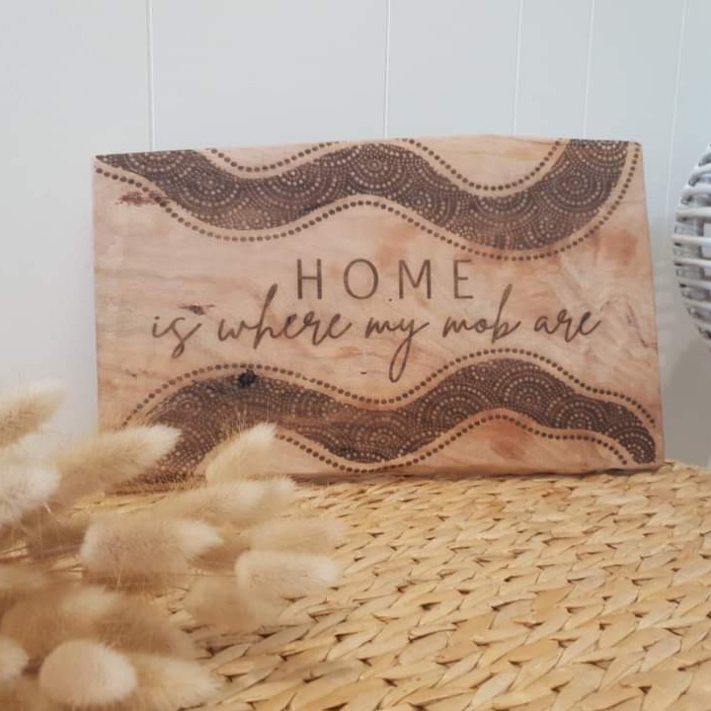 Natural Edge Wooden Sign