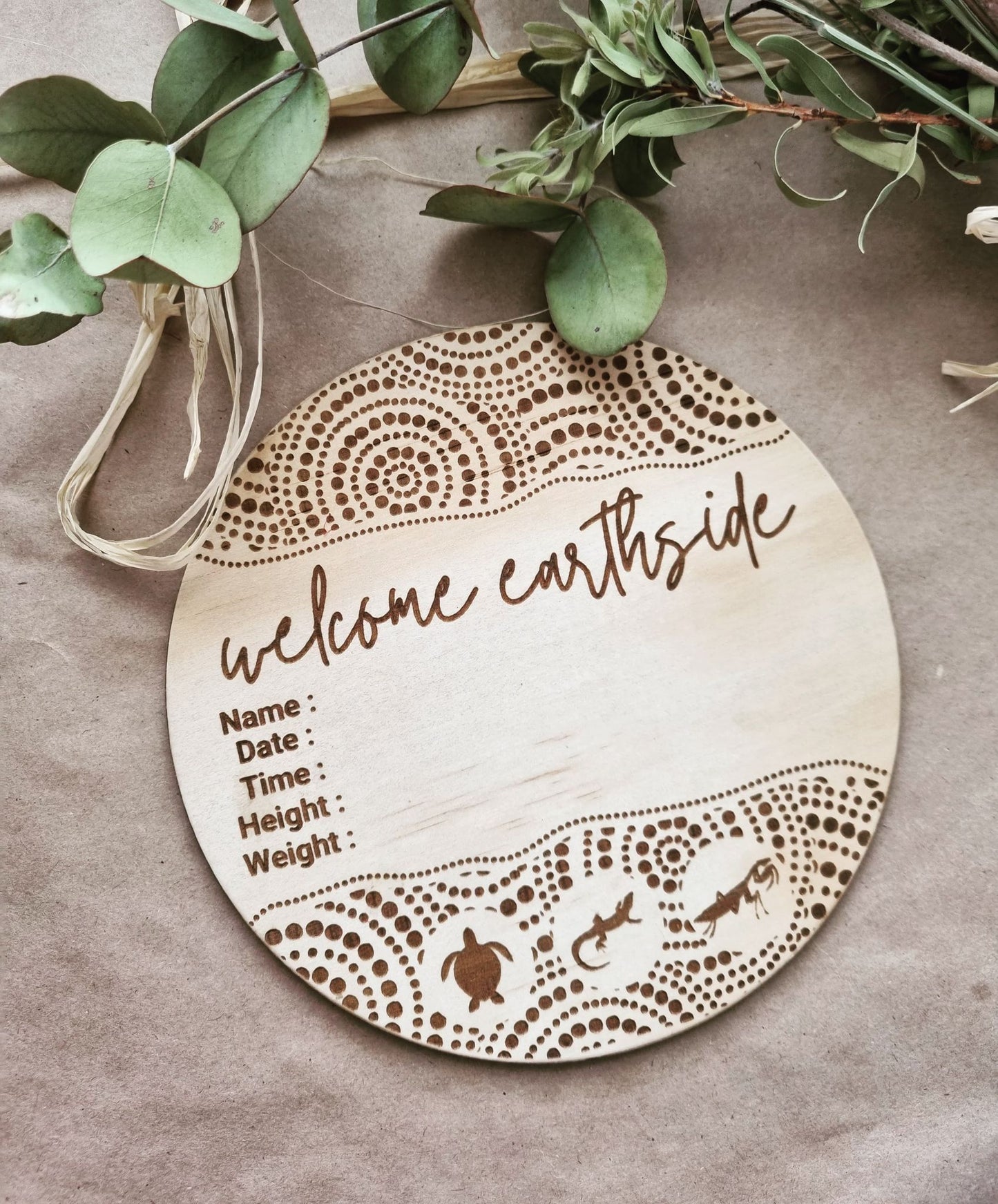 Announcement plaque + Keychain