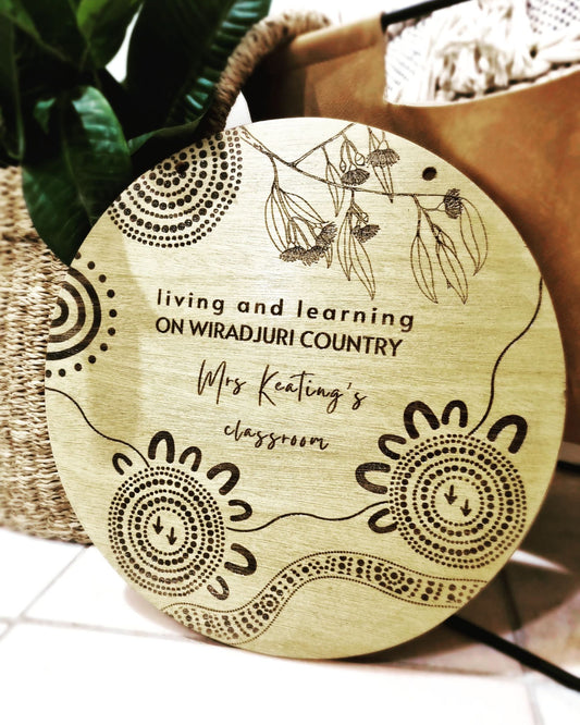 Custom Clear Sealed Sign | Aboriginal Sign