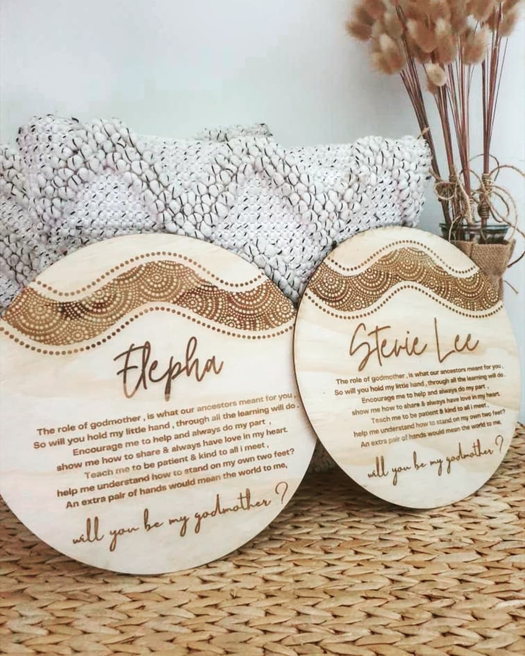 Will you be my Godmother plaque