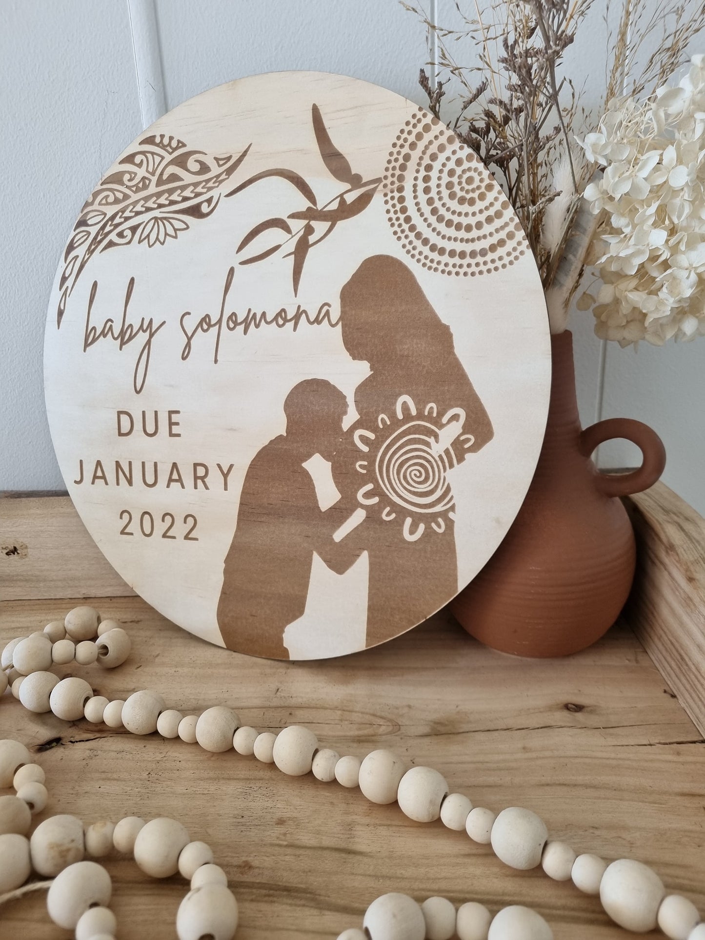 30cm Announcement plaque