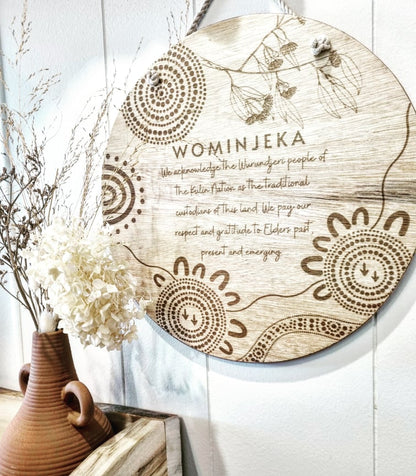 CUSTOM Acknowledgement of Country sign