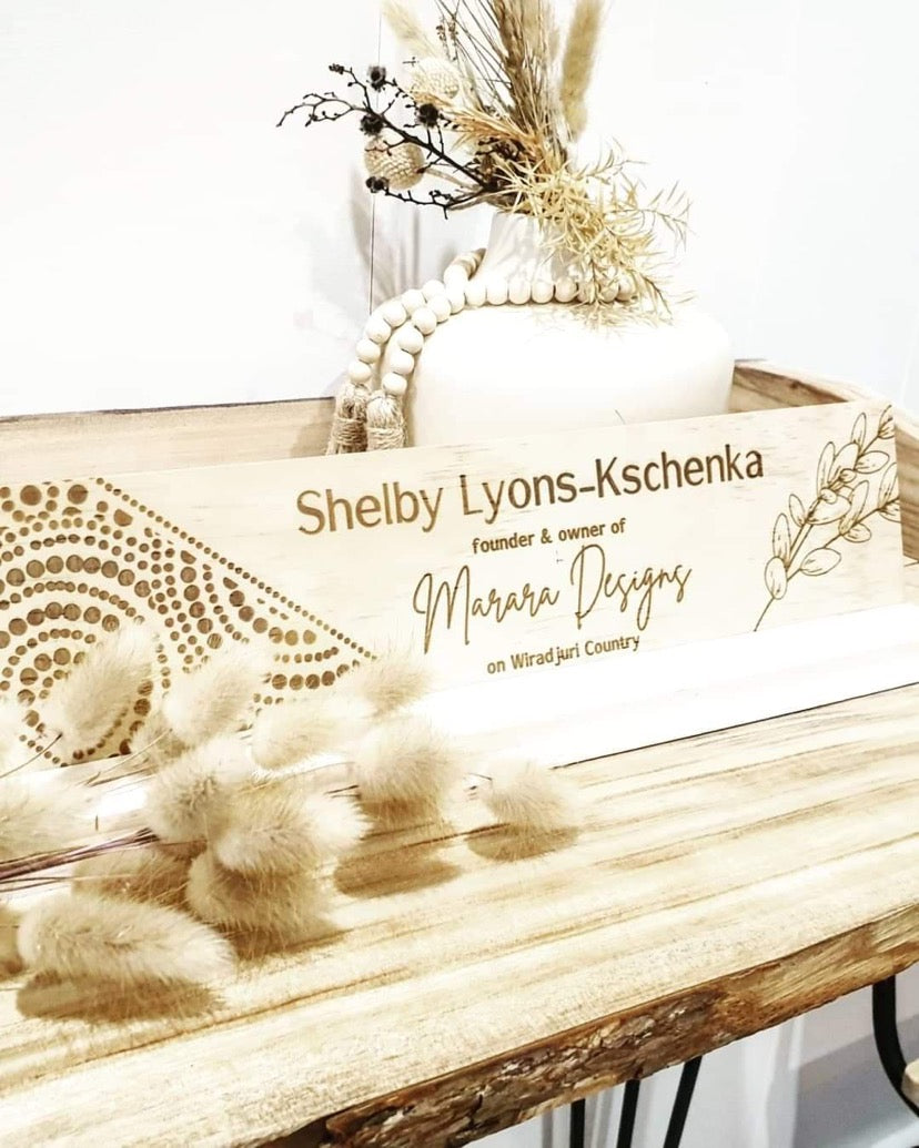 Custom Desk Name Plate