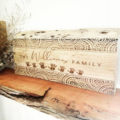 Natural Edge Wooden Sign