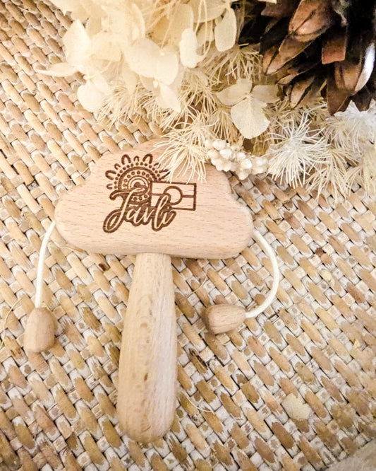 Wooden Cloud Rattle