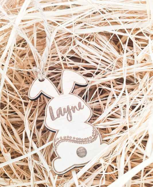 Custom Easter Bunny Tag