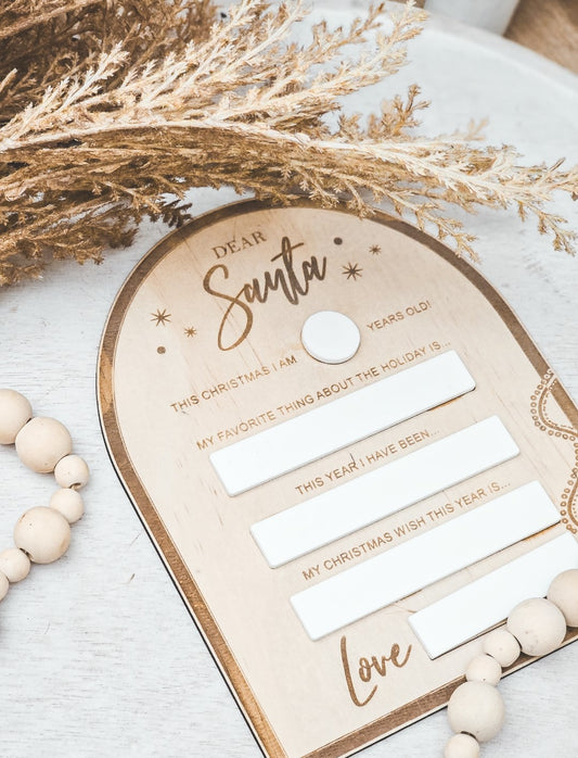 Write & Wipe Xmas List & Note For Santa