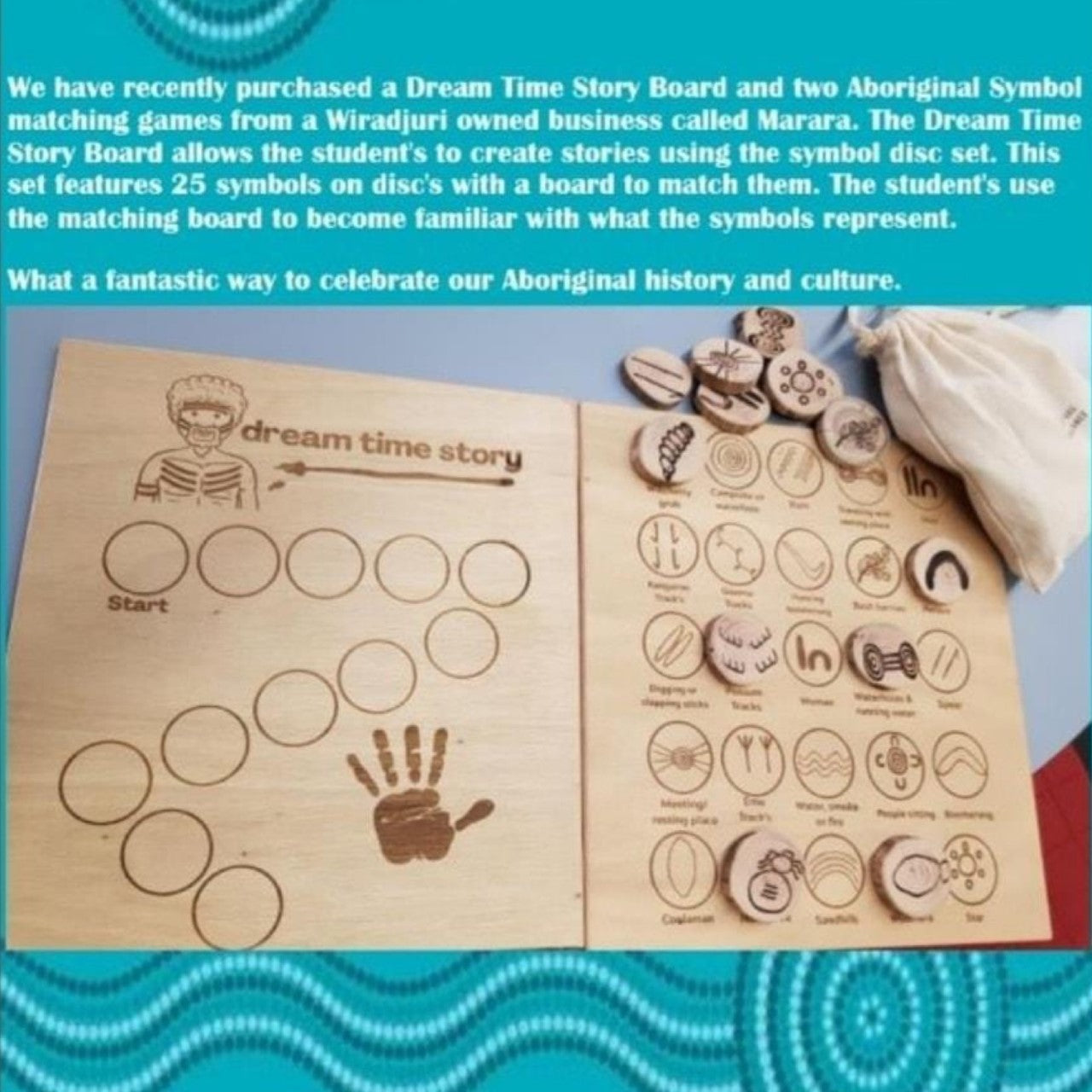 Aboriginal Symbol Matching Game + Dreamtime Story Board Bundle